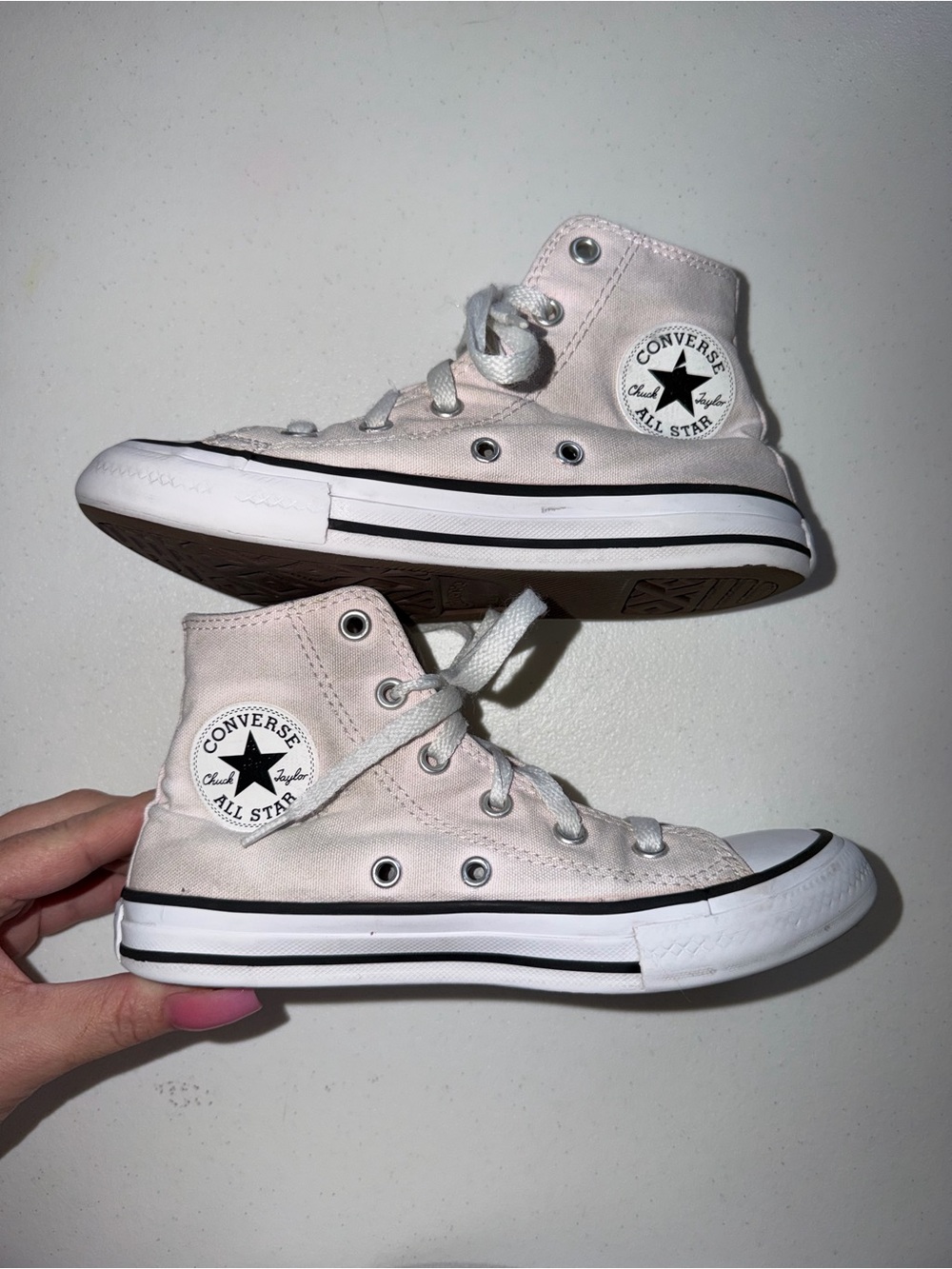 Converse Kids' Pink High-Top Canvas Sneakers